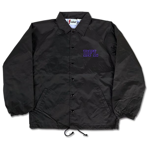 DOWN FOR LIFE CLOTHING - Varsity コーチジャケット 黒